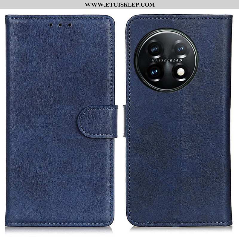 Etui Folio do OnePlus 11 5G Efekt Matowej Skóry W Stylu Retro